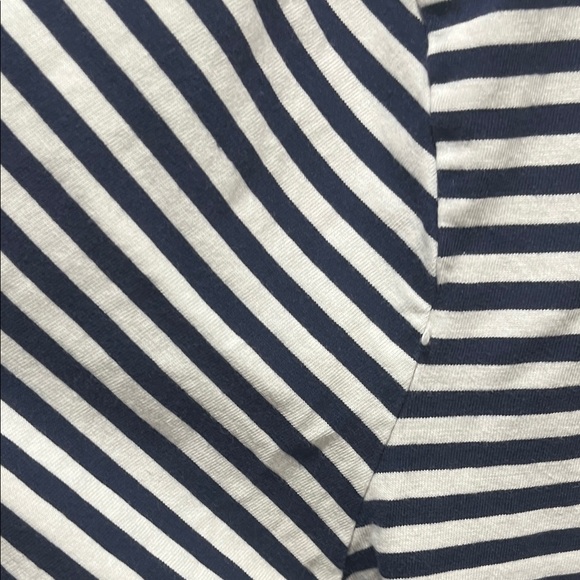 Preowned Ralph Lauren Custom Slim Fit TShirt Size Medium  Blue Striped Logo Polo - Picture 5 of 11